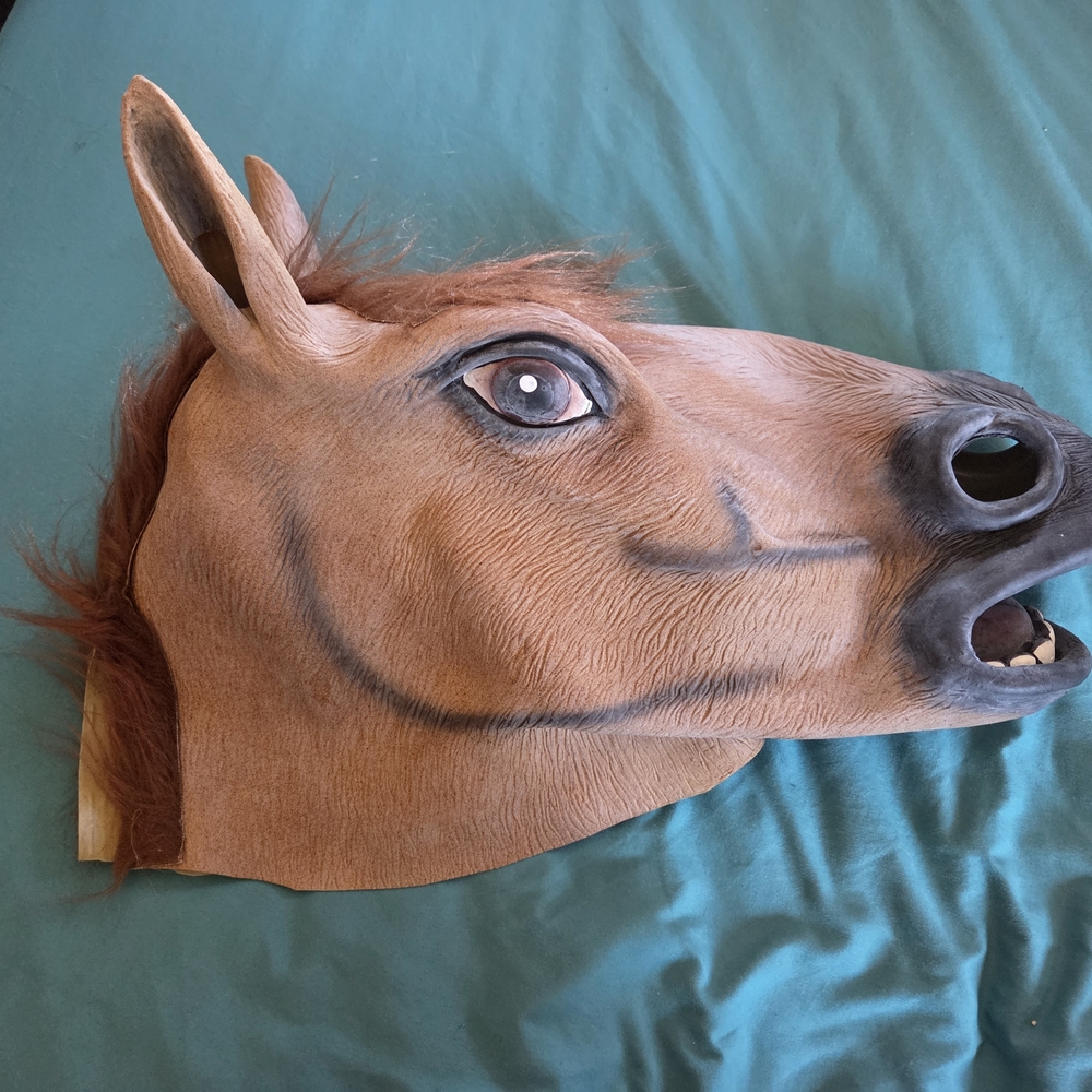 Brown Horse Head Mask